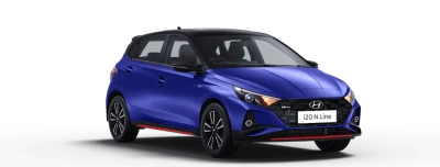 Hyundai i20 N Line Blue Car PNG Transparent