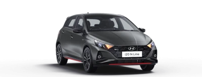 Hyundai i20 N Line Titan Grey Car PNG
