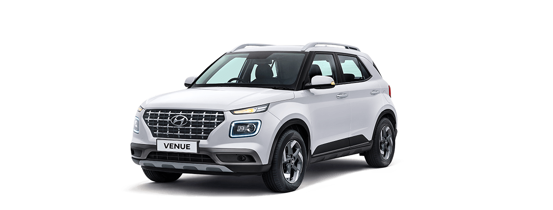 Hyundai Venue Polar White SUV Free PNG