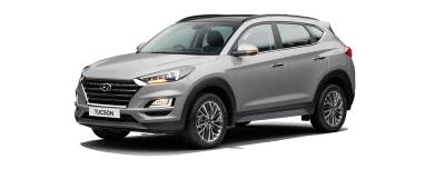 Hyundai Tucson Silver Side View PNG Transparent