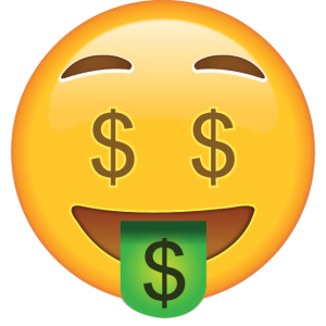 Money Mouth Face Emoji Icon Free PNG