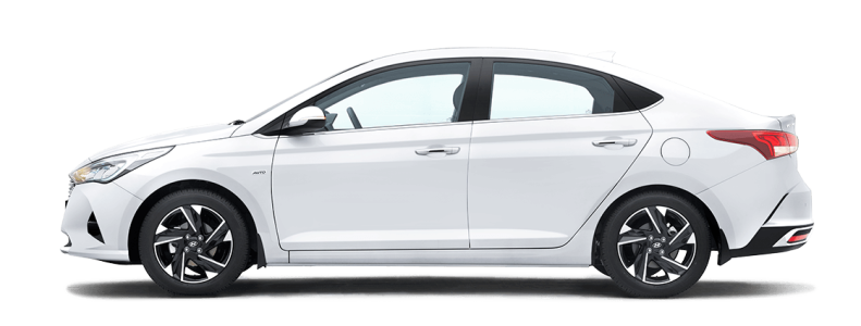 Hyundai Verna Polar White Sedan Car PNG