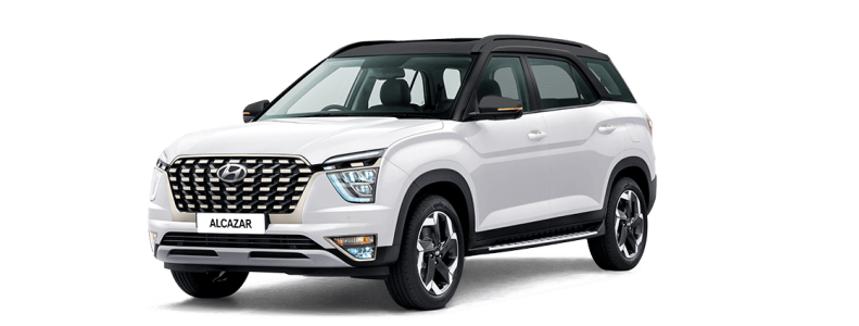 Hyundai Alcazar Polar White SUV PNG