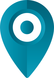 Blue Gradient Location Map Pin Icon PNG