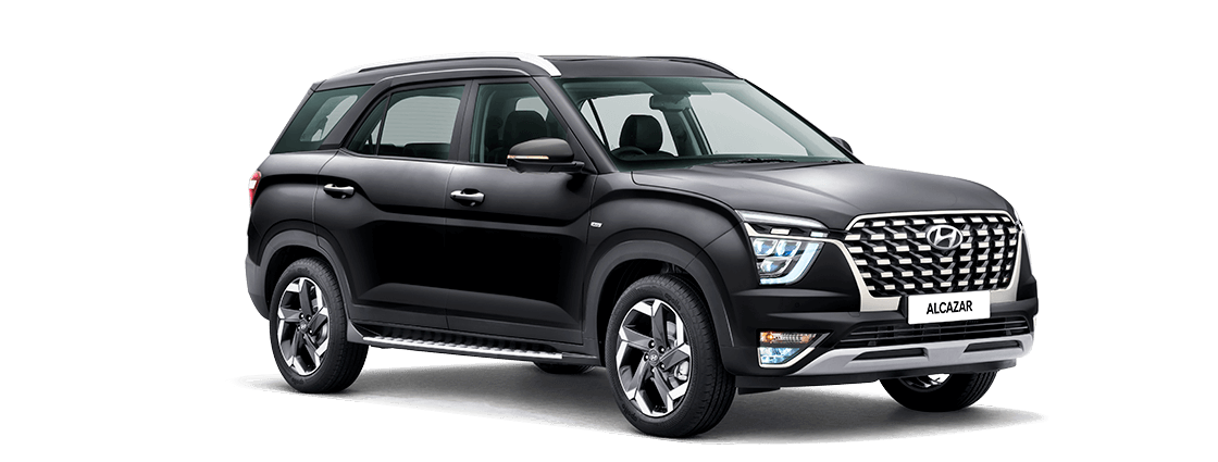 Hyundai Alcazar Black SUV Clipart