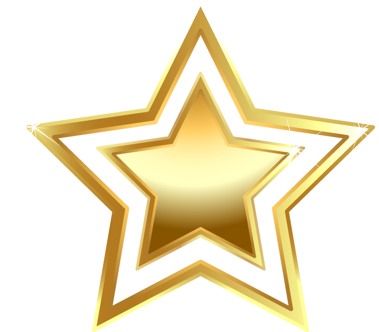 Gold Star Icon Clipart