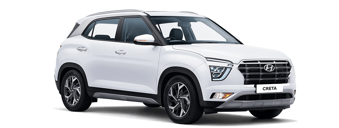 Hyundai Creta White SUV PNG Image