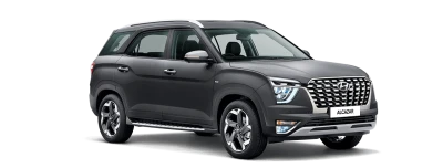 Hyundai Alcazar Dark Grey Front PNG
