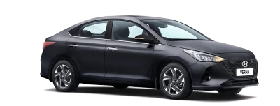 Hyundai Verna Dark Grey Side PNG Image