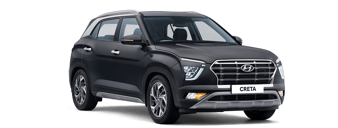 Hyundai Creta Dark Grey SUV Clipart