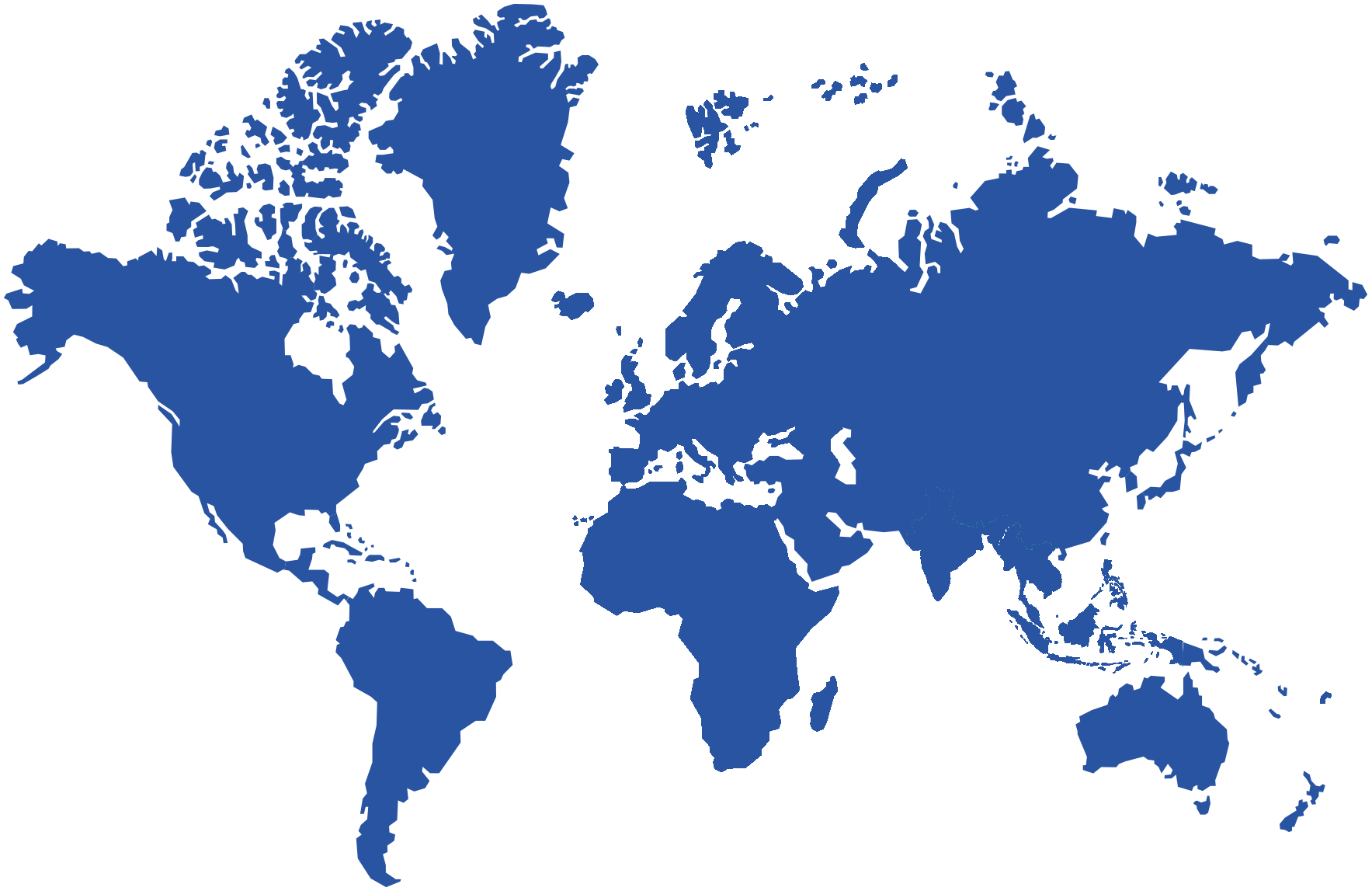 World Map Blue Silhouette PNG