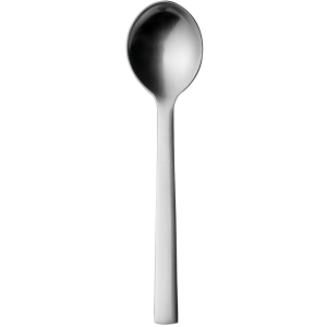 Silver Spoon Top View Isolated PNG