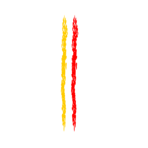 Yellow And Red Brush Stroke Free PNG
