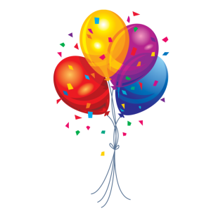 Bunch Of Colorful Balloons Transparent Background