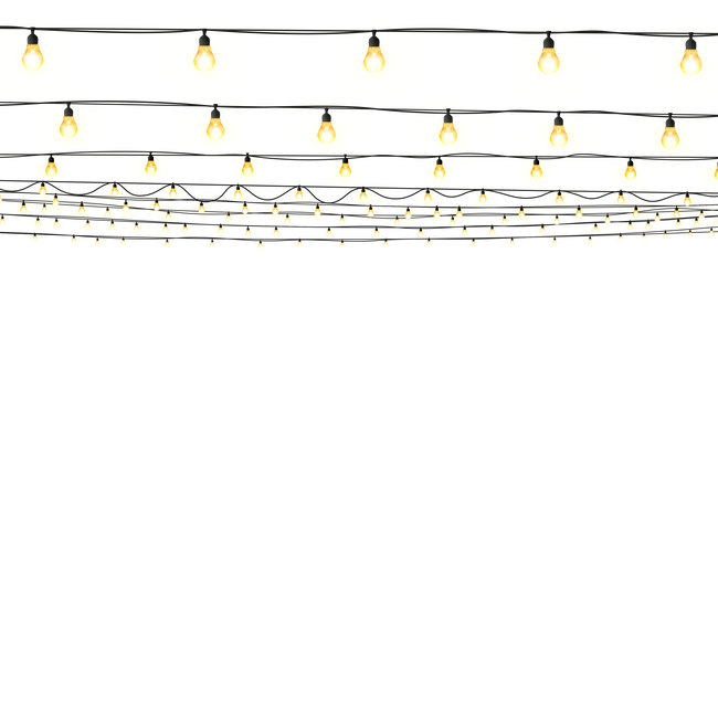 Straight Hanging String Lights PNG