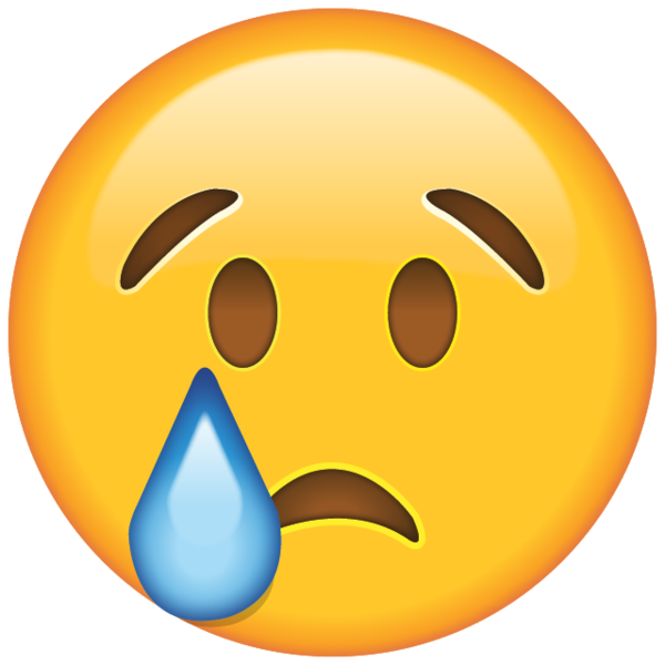 Sad Crying Face Emoji Free Download