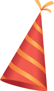 Red Striped Party Hat Free Download