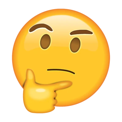 Thinking Face Emoji Transparent Background
