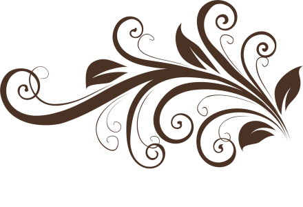 Brown Floral Scroll Ornament Free Download