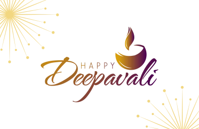 Happy Deepavali Gradient Text Free PNG
