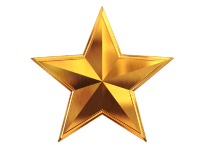 Gold 3D Star Icon Free PNG