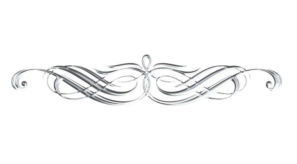 Silver Chrome Decorative Divider Clipart