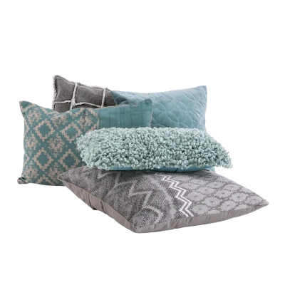 Pile of Decorative Throw Pillows PNG