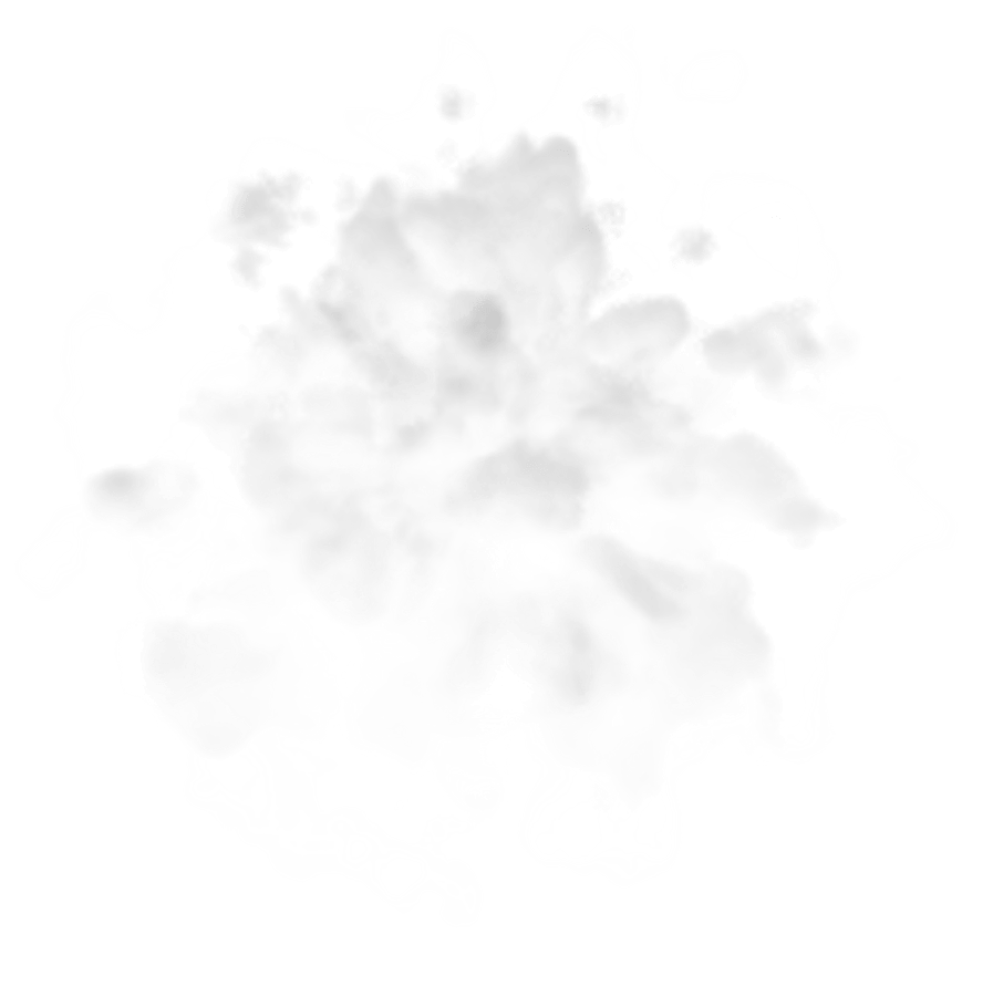 White Smoke Explosion Transparent Background