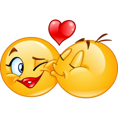 Kissing Face With Heart Emoji PNG