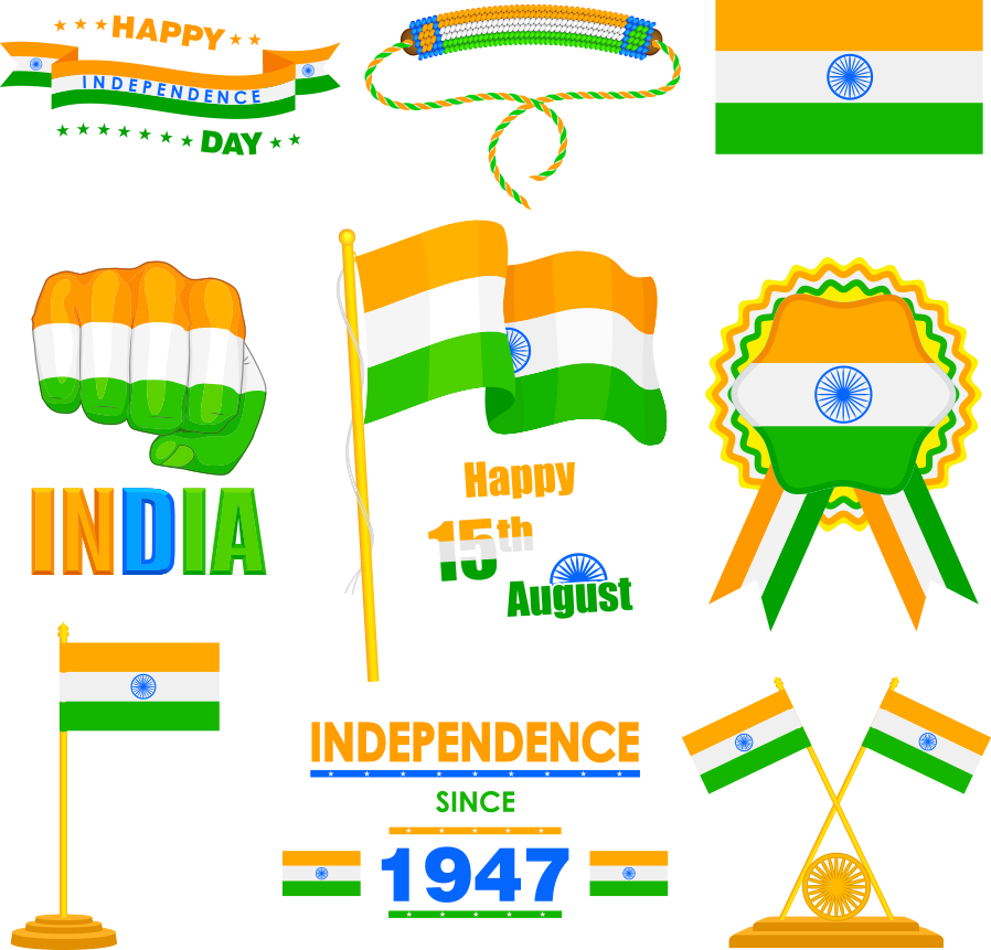 Independence Day India Elements Pack