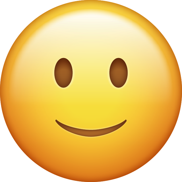 Slightly Smiling Face Emoji PNG