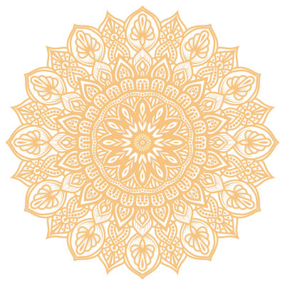 Gold Mandala Ornament PNG