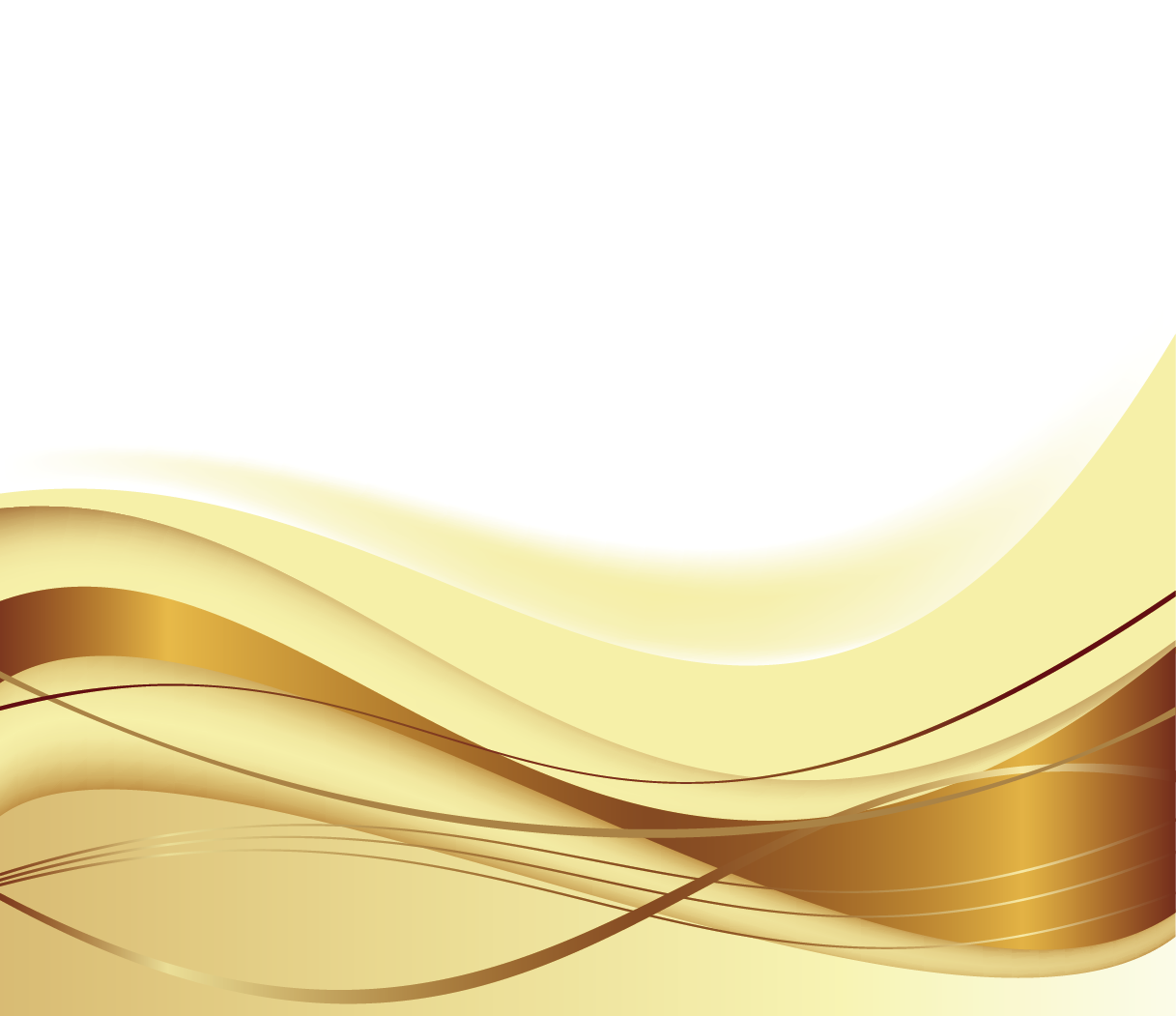 Gold and Cream Wave Abstract Background