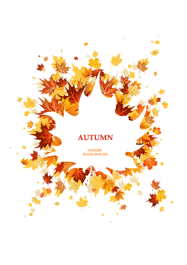 Autumn Leaves Frame Border