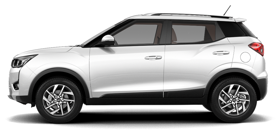 White Mahindra XUV300 Car Side View