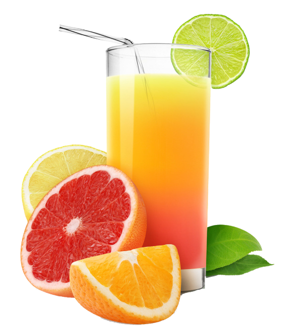 Mixed Fruit Juice Glass Gradient