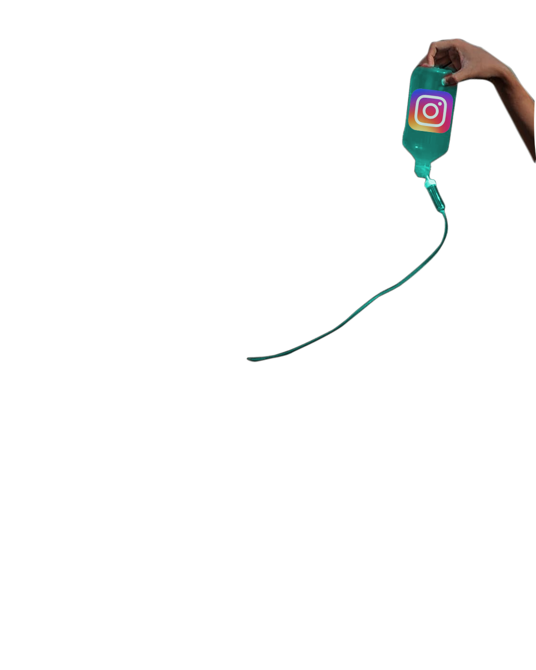 Instagram IV Drip Addiction Concept