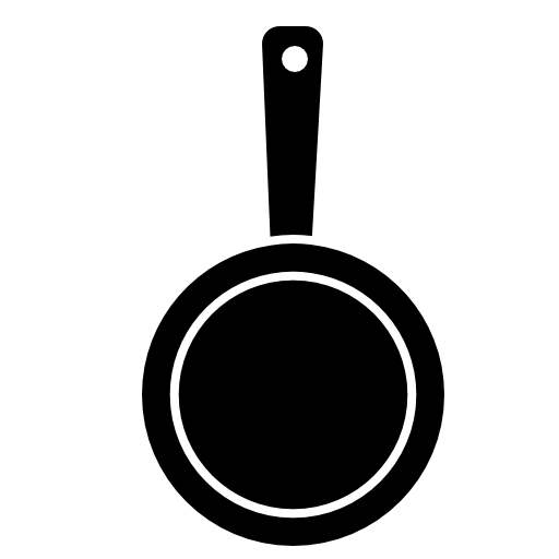 Frying Pan Kitchen Icon Clipart