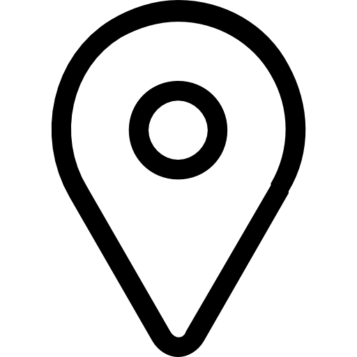 Location Pin Outline Icon Clipart