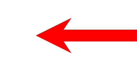 Red Arrow Pointing Left PNG Image