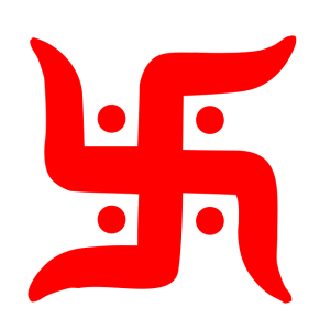 Red Swastika Religious Symbol PNG Image