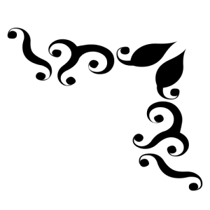 Corner Ornamental Decoration PNG Image