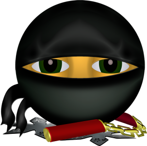 Ninja Smiley Face Emoji Clipart
