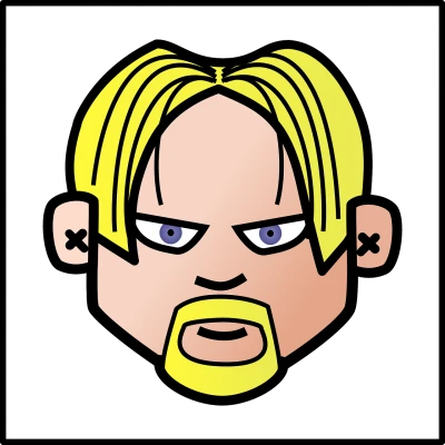 Blonde Man Portrait Avatar Clipart