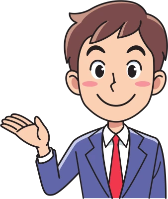 Businessman Presenting Cartoon PNG Image