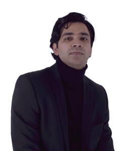 Professional Man in Black Blazer Portrait Clipart