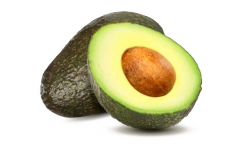 Fresh Whole and Half Avocado Clipart