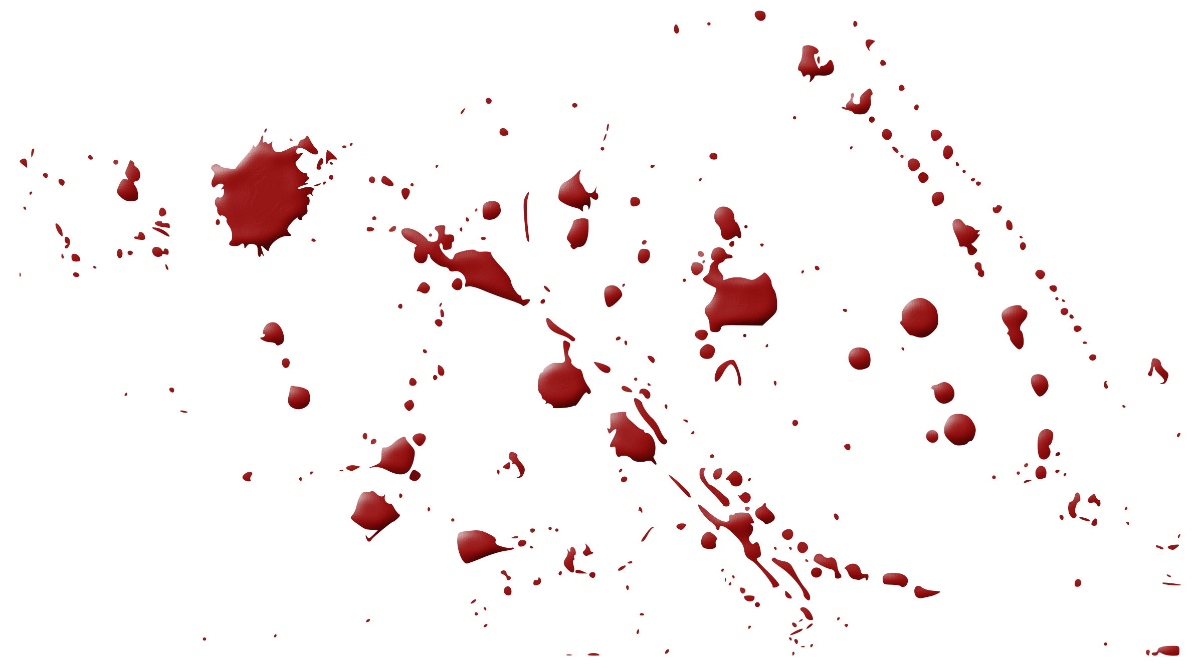 Red Blood Splatter Stain Effect Clipart