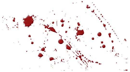 Red Blood Splatter Stain Effect Clipart