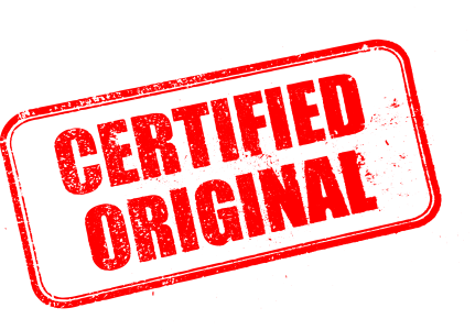 Red Certified Original Grunge Rubber Stamp Free PNG